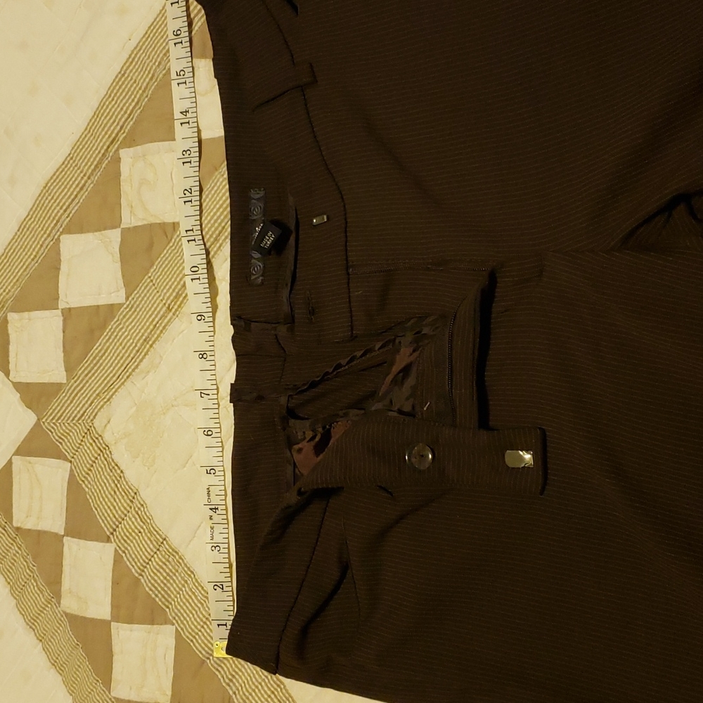 Like new brown striped pants